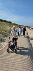Reisegruppe am Strand - Immanuel Haus Ecktannen